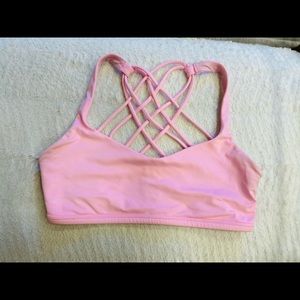 Free to Be Lululemon Sports Bra Light Pink
